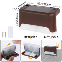 Lámpara Solar LED Para Pasos Exteriores Impermeable Iluminación De Patio Y Camino Puerta De Cama Moderna Instalación Auto-Contenida - details 3
