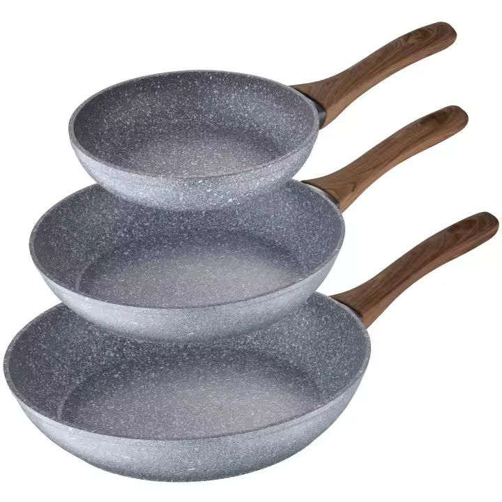 SAN IGNACIO Juego de 3 sartenes Ø20 Ø24 y Ø28 cm Daimiel fabricadas en aluminio forjado aptas para inducción - 1