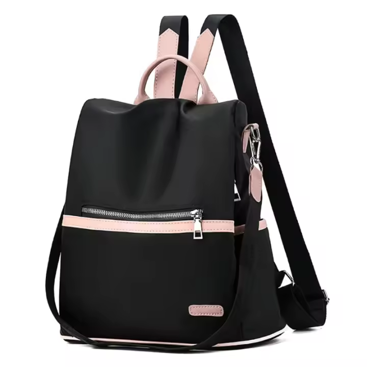 Mochila antirobo Ligera Simple para Mujer, Bolso de hombre impermeable de Tela Oxford - 1