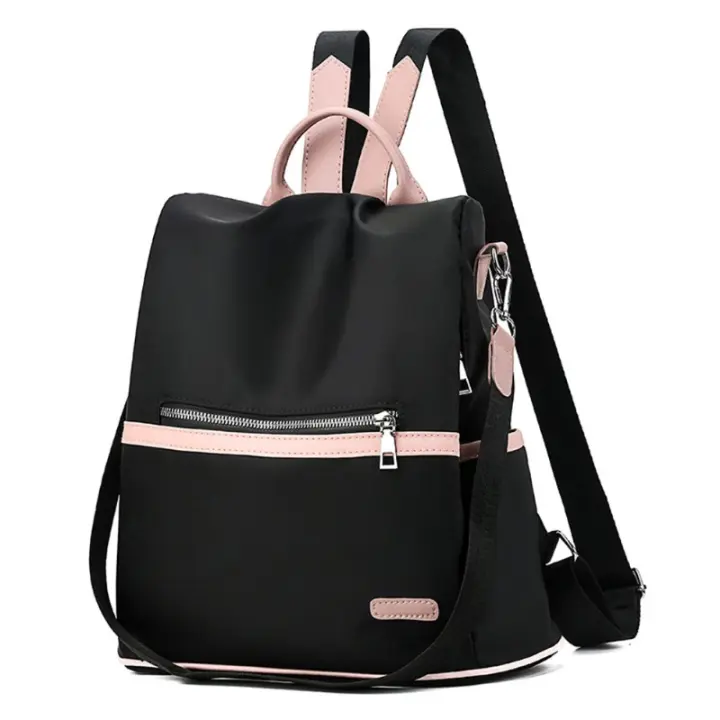 Mochila antirobo Ligera Simple para Mujer, Bolso de Hombre impermeable de Tela Oxford - 1