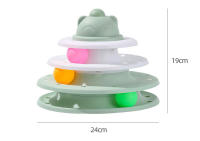Torre De Juguete Para Gatos Con 4 Niveles Ratón Giratorio Y Bolas Interactivas Entrenamiento Inteligencia Juegos Divertidos Accesorios - details 5