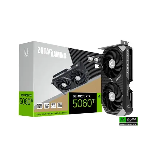 TARJETA GRÁFICA ZOTAC RTX 5060TI 16GB TWIN EDGE OC GDDR7 - 1