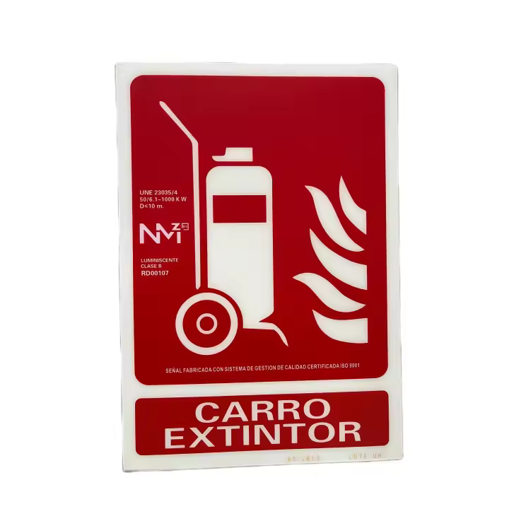 Normaluz - Señal Extintor Móvil PVC 0.7 Clase B 210x300mm - Juegos de Herramientas para el Hogar - 1