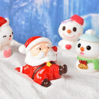 Muñecos De Navidad Santa Claus Y Payaso De Resina Para Adornos De Coche Y Escritorio Regalos De Manualidades De La Casa Decoración De Fiesta De Navidad - details 3