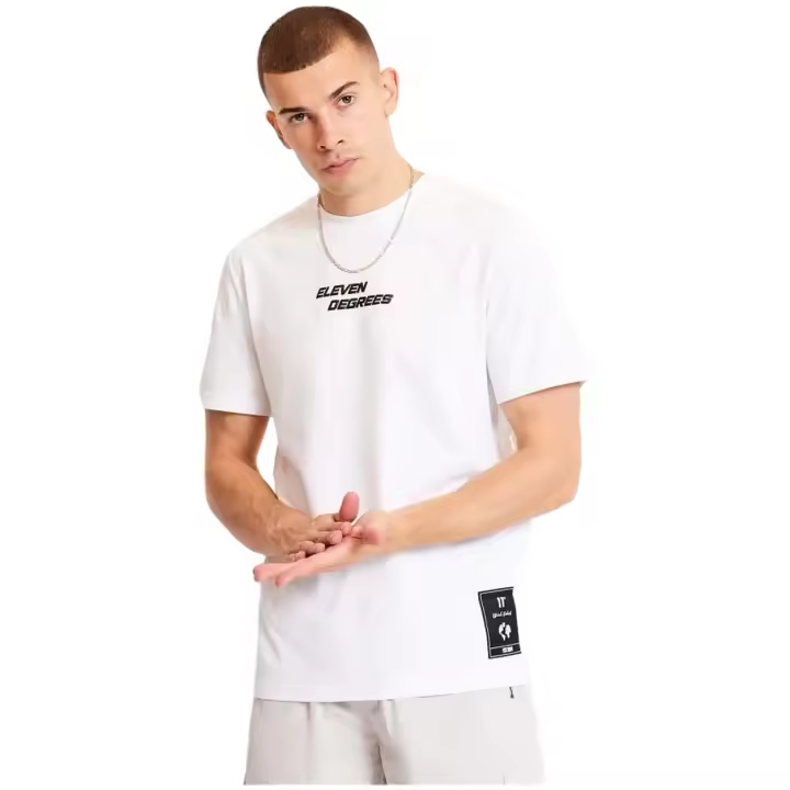 Camiseta de Manga Corta 11 Degrees City Circle para hombre en color blanco - 1