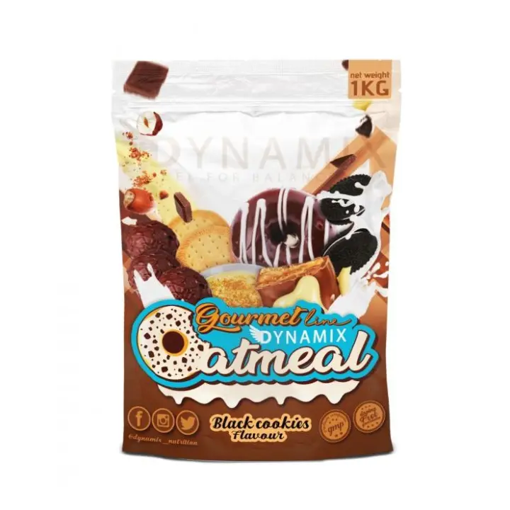 DYNAMIX Harina de Avena Oatmeal 1 Kg - Ideal para Batidos y Recetas Caseras - 1