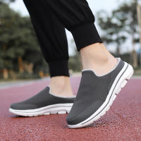 Zapatillas Casuales De Algodón Para Hombre Invierno Cómodas Y Cálidas Zapatillas De Casa Con Piel Media Botas De Nieve Suela EVA Zapatos Planos Suaves Talla Verdadera Para Adultos - details 38