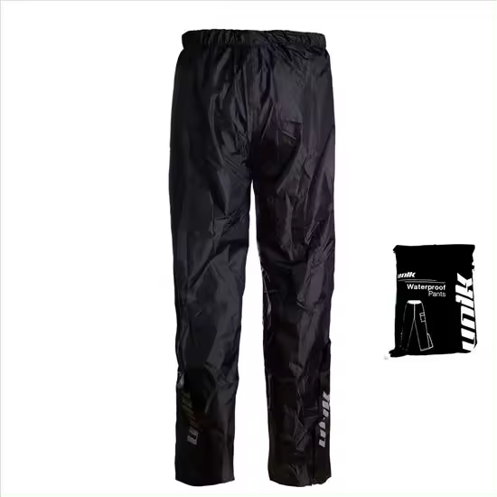 UNIK RP-13 TOP NEGRO PANTALON IMPERMEABLE 100 % MOTO - 1