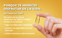 FOODELIS Omega 3 capsulas blandas  120 Cápsulas  4 meses  Bueno para tu corazón  Alta Potencia - Aceite de pescado omega 3 (Por cápsula) 1000mg - 350 mg de EPA + 500 mg de DHA + Vitamina E - details 4