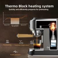 Biolomix Cm7008 Cafetera Express Portatil AutomáTica SemiautomáTica Con Varita De Espumador De Leche, PresióN De 20 Bares, Tanque De Agua De 1,1l Molinillo Cafe EléCtrico - details 2