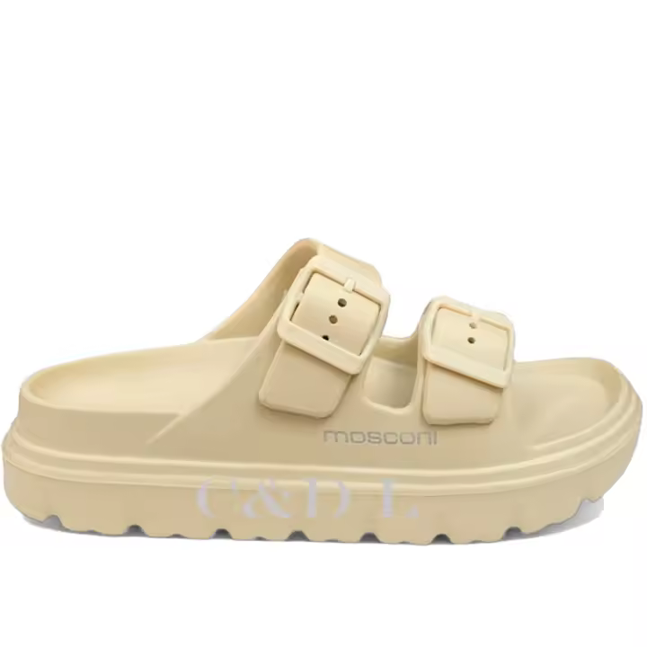 Chanclas Mosconi Mujer Denia W 238113 Beige y Azul 106282  Chanclas MARCAS Mosconi MUJER para playa y piscinas - 1