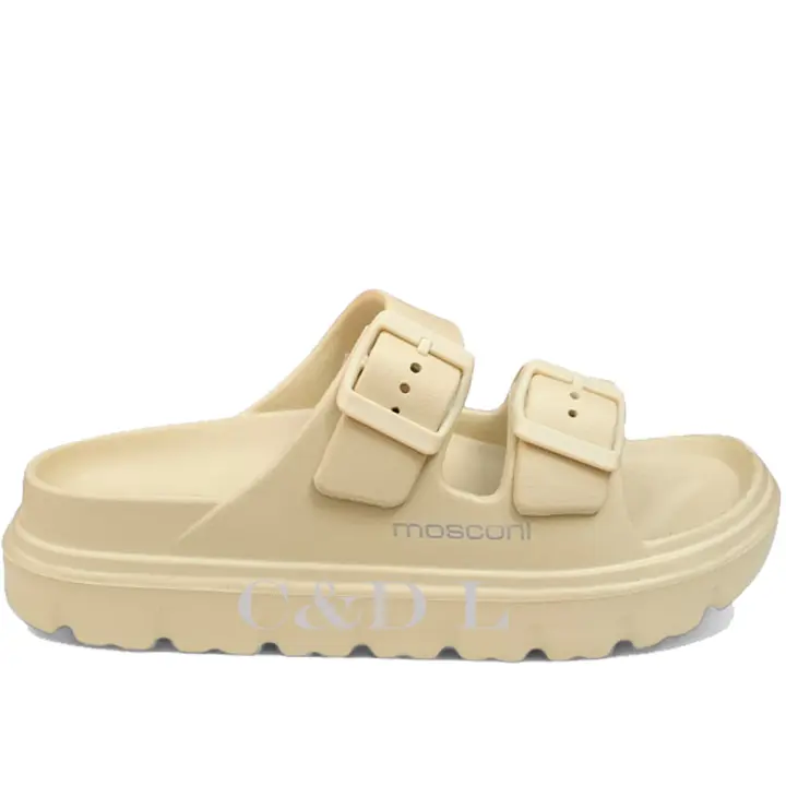 Chanclas Mosconi Mujer Denia W 238113 Beige y Azul 106282  Chanclas MARCAS Mosconi MUJER para playa y piscinas - 1