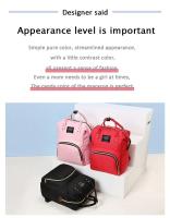 Nueva Bolsa De Hombro De Lona En Colores Para Mujer Bolsa De Bebé Para Viajes Bolsa De Agua Para Bebé Y Taza De Diaper Estilo Mochila - details 0