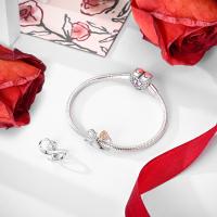 Encanto De Plata De 925 Para Pulsera Con Barco De Paseo Y Corazón Joyería Fina Para DIY Regalo Con Cuentas De Papel Y Rosas - details 112