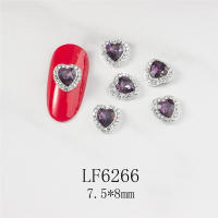 5PCS Decoración De Uñas Con Diamantes Corazones Cheering Accesorios Redondos Para Manicura Arte De Uñas Moda - details 16