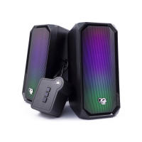 Altavoces 2.0 6W RMS, con 6 Modos de Iluminación RGB R205 DeepGaming, Entrada Auxiliar + Bluetooth 5.0 - details 4