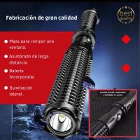 A&M MARBELLA - Linterna Táctica LED De Alta Potencia Con Forma De Porra , Alcance mas de 100M , Defensa personal , Punta De Hierro Para Cristales. - details 2