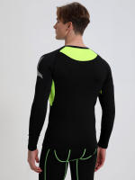 Camiseta De Compresión Sólida Para Hombres Con Manga Larga Y Secado Rápido Camiseta Deportiva De Base Para Ejercicio Y Gimnasio - details 3