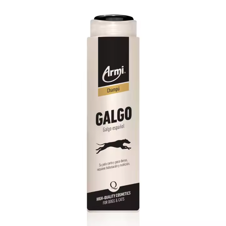 Armi Champú Perro Galgo Español 225ml - Champú Perros Hidratación y Nutrición - Champú Perro - Champú Para Perros Pelo Corto y Poco Denso- 225 ml - - 1