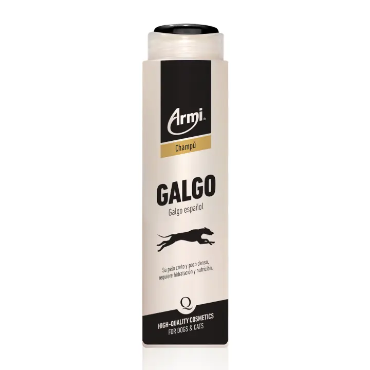 Armi Champú Perro Galgo Español 225ml - Champú Perros Hidratación y Nutrición - Champú Perro - Champú Para Perros Pelo Corto y Poco Denso- 225 ml - - 1
