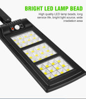 Lámpara De Calle Solar Exterior 2000W Con Sensor De Movimiento Control Remoto Impermeable Alta Potencia Brillante Para Hogar Y Courtyard - details 7