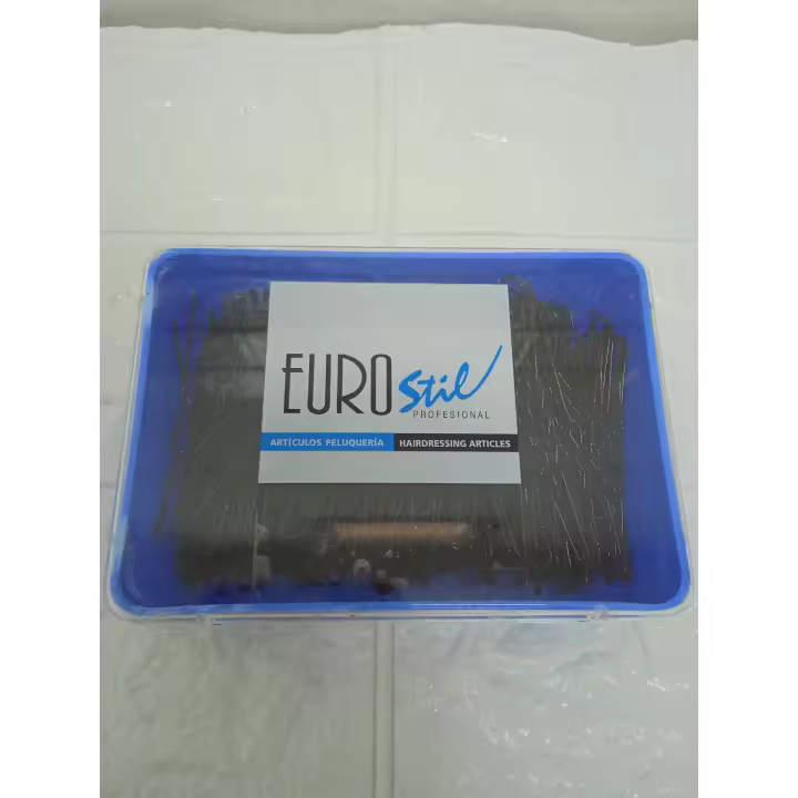 EUROSTIL CAJA DE HORQUILLAS INVISIBLES NEGRA - 1