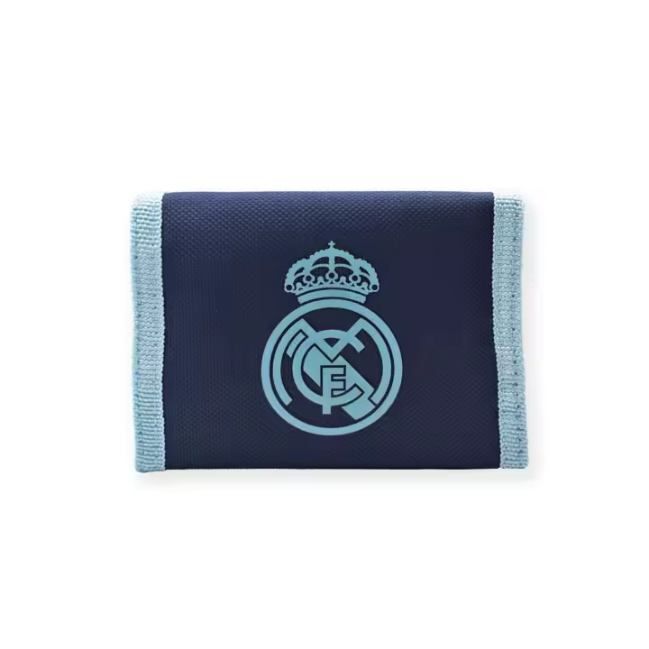 Cartera Real Madrid en color Azul - Producto Oficial del Equipo de Fútbol - Accesorio de Moda Ideal para Fans - 1