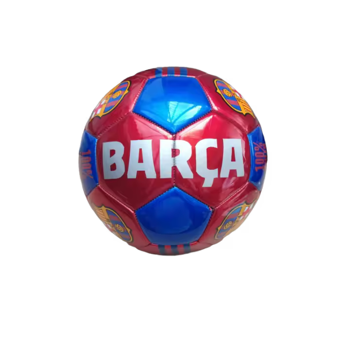 Balón Fútbol Club Barcelona rojo y azul grande talla 5 similar al reglamentario BFCB85128 - 1