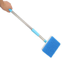Cepillo De Limpieza Para Acuario Con Mango Largo Y Pincel Doble Cara Ajustable De 180° Limpiador De Algas Para Ventanas Y Vidrio - details 2