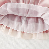Vestido Lolita Para Bebé Niña 0-3 Años Con Doble Encaje Y Lazo Falso Dos Piezas Estilo Princesa Dulce Para Fiesta De Cumpleaños Primavera Otoño Material Algodón Y Poliéster Silueta A-line Manga Completa Longitud De Rodilla - details 6