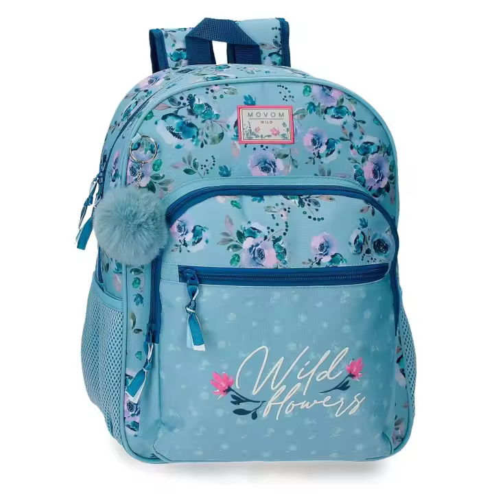 Movom Mochila de 30 cm x 38 cm x 12 cm fabricada en Poliéster. Azul - 1