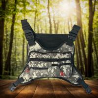 MEJORADA DL-42 Bolso de chaleco táctico de pecho, mochila de arnés ajustable con múltiples bolsillos, cómoda y transpirable, ideal para deportes al aire libre, senderismo, ciclismo, camping y uso diario - details 9