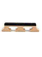 Ponte De Banjo Estándar De Madera Maple Y Ébano Para 4/5/6 Cuerdas Con Medio De Anclaje De Madera Material Del Sillín De Banjo - details 2