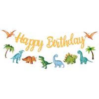 Guirnalda De Feliz Cumpleaños Con Dinosaurios Decoración De Fiesta Infantil Con Globos Roar Dino Y Animales Del Árbol De Safari Tamaño 1er Cumpleaños - details 18