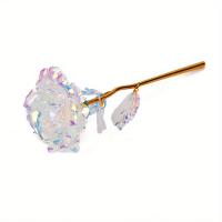 10pcs Flores Artificiales De Rosa De Aleación Dorada Para Decoración De Fiesta Y Amor Flores Simuladas Para Arreglo Floral - details 7