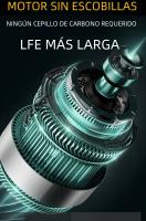 LYUWO Llave De Impacto Eléctrica 380NM Sin Escobillas Herramienta De Reparación Automotriz Compatible Con Batería Makita - details 10