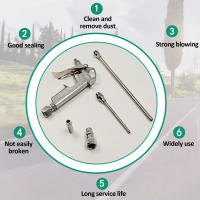 Kit De 5 Piezas De Pistoleta De Aire Mini Para Limpieza De Polvo Pneumática Para Motor De Automóvil Y Otras Aplicaciones De Metalworking - details 1