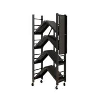 Estantería para Almacenaje, Repisa Modular Multiuso, Estante con Ruedas, Estantería de Pie Plegable, Salón con 4 Baldas de Almacenamiento - details 9