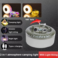 Cadena De Luz Portátil Y Escalable Para Camping Al Aire Libre Recargable Por USB Impermeable Cadena De Luz Colgante Para Suelo De Tenda Atmosfera - details 5