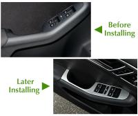 Accesorios Para Volkswagen Jetta MK6 Panel USB AUX Control De Caja De Cambios Ventanas Y Asiento Delantero Portavasos Y Salida De Ventilación Decorativo Adhesivo De Acero Inoxidable - details 1