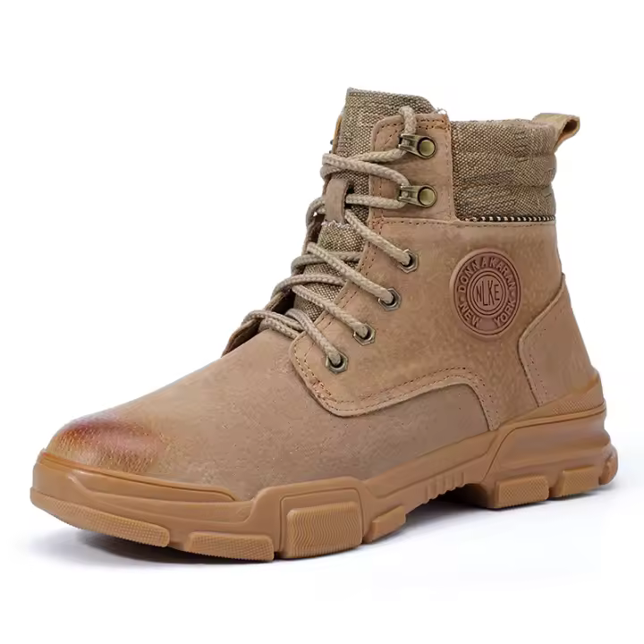Botas De Seguridad Con Punta De Acero Resistente Al Desgaste Y Al Agujero Botas De Trabajo Impermeables Para Construcción Industrial Para Hombres - 1