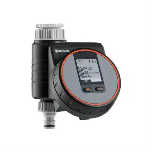 GARDENA Programador de Riego Digital Flex GARDENA, Duración 1-99 min - 74369 Programador de riego digital Complementos y Recambios para Regar Valvulas Riego - 1