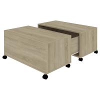 Vidaxl Mesa de Centro Madera Contrachapada 75x75x38 Cm Blanco - details 8