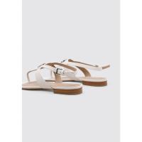 Ralph Lauren EVERLEY Sandalias Planas Mujer Blanco - details 2