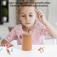 Juguetes De Desarrollo Infantil Montessori De Madera Con Colores Para Bebés Juego De Alineación Sensorial Para El Desarrollo De Los Movimientos Finos De Los Niños De 3 a 6 Años - details 0