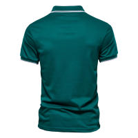 Camisa Polo De Cuello V AIOPESON Para Hombres Color Sólido Manga Corta Estilo Clásico Ropa Masculina Verano 2022 Anti-Pelusa - details 5