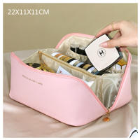 1-4 Uds Bolsa de Cosméticos de Viaje de Gran Capacidad, Bolsa de Maquillaje de PU, Bolsa de Lavado de Viaje Multifuncional y Portátil de Viaje con Asa y Cremallera, para Viajes, Baño - details 19