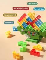 Juego De Bloques De Pila Tetra Torre Balanceada 16PCS Juguete Educativo Para Niños Edad Recomendada 3-6Años Bloques De Construcción Puzzle Tablero Bricks ABS Compatible Con Lego - details 8