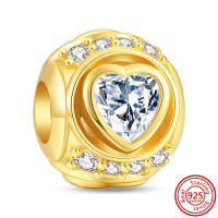 Encantos De Amor Original Aifeili En Plata De Ley 925 Con Zirconia Brillante Para Pulsera Pandora Y Pendientes Joyería Fina Para Mujeres - details 3