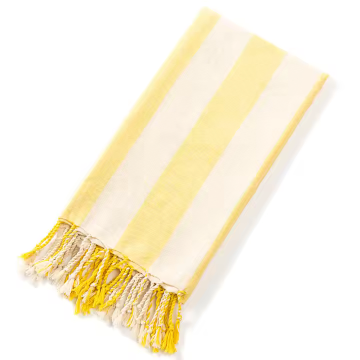 Toalla De Playa Turca YEUZLICOTTON Para Mujer Y Hombre Algodón Grande Absorbente De Seda Spa Hammam Regalo Ideal Técnica Tejida Rectangular Estilo Rayado - 1